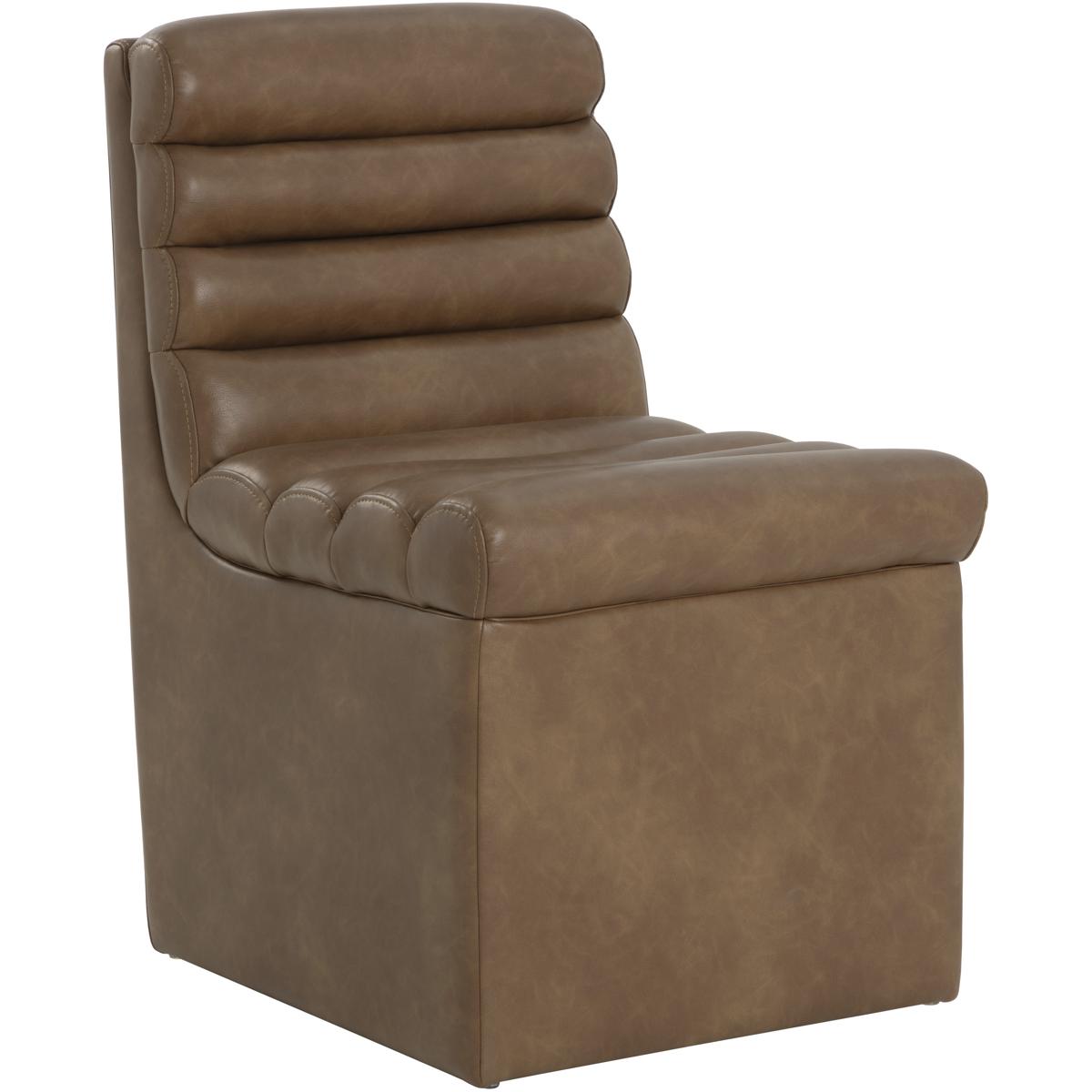SUNPAN 111764V Norm Copley Cognac Wheeled Dining Chair